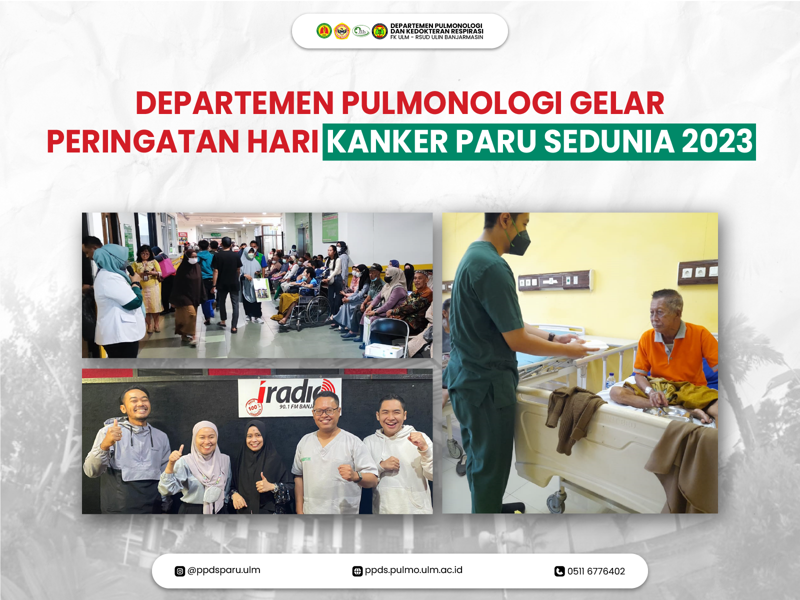Departemen Pulmonologi Gelar Peringatan Hari Kanker Paru Sedunia 2023