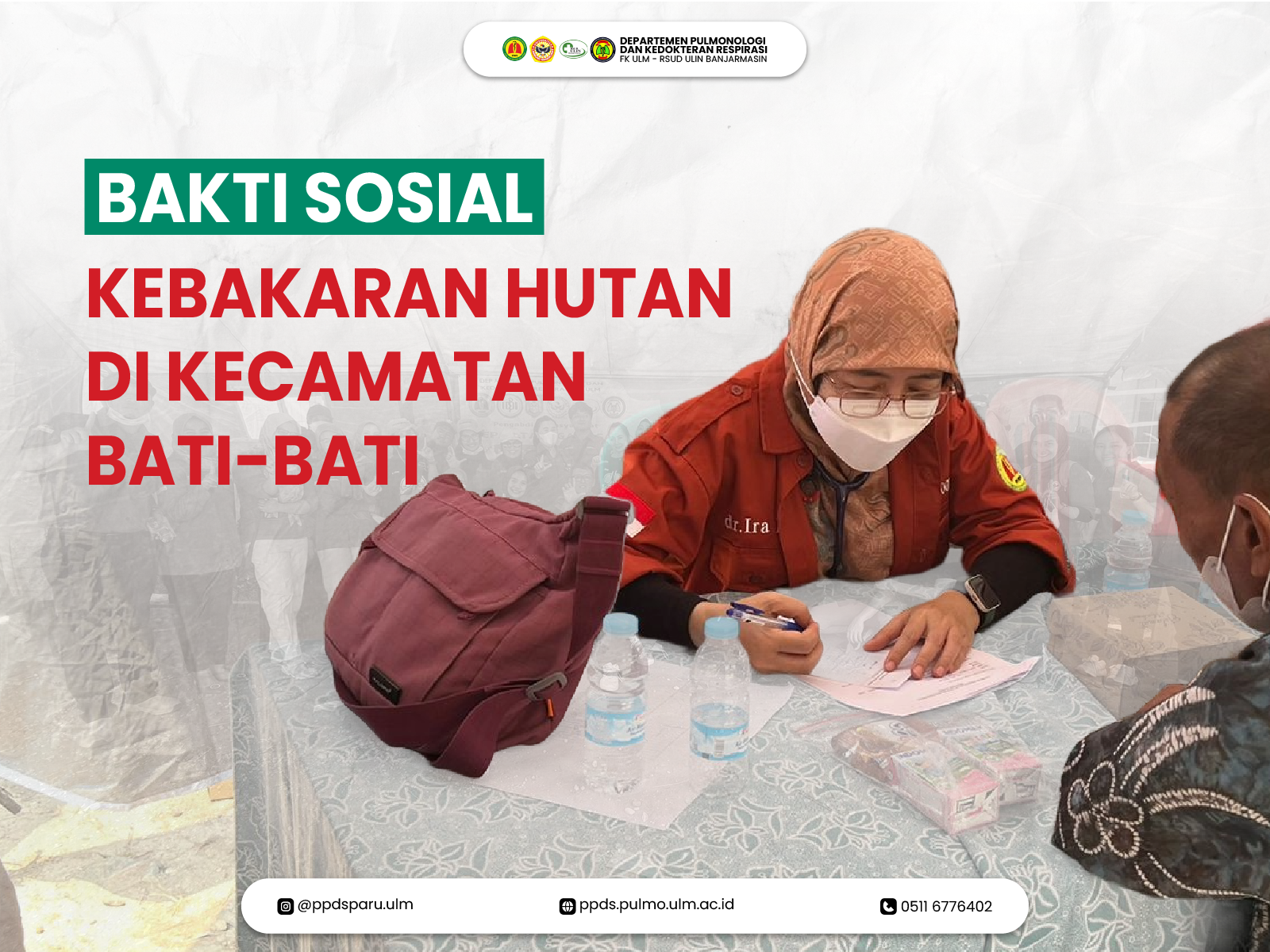 Bakti Sosial Kebakaran Hutan di Kecamatan Bati-bati