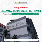Pendaftaran PPDS Pulmonologi FK ULM Periode Februari 2024 Telah Dibuka