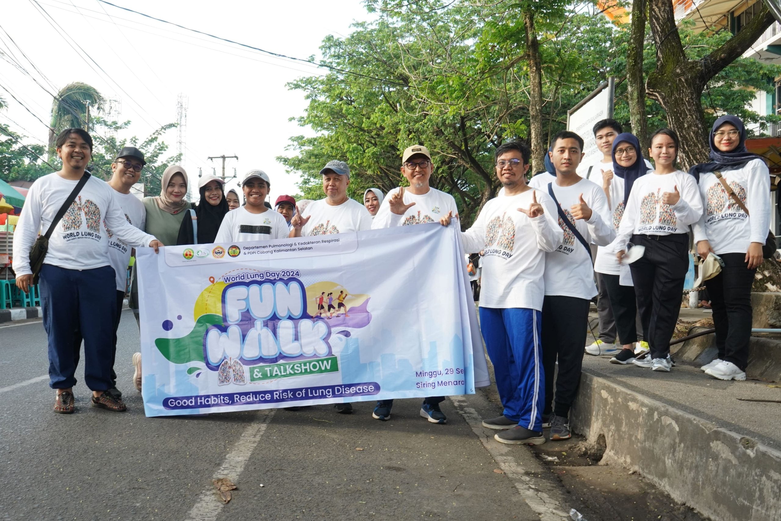 Talkshow & Funwalk Meriahkan Peringatan Hari Paru Sedunia 2024 di Banjarmasin